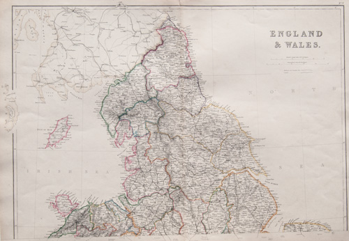 Railway Map of the British Isles
Exhibiting all the Railways and Canals in
England, Scotland & Ireland  1854-1862